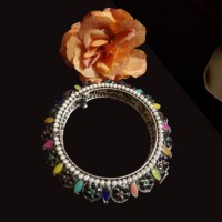 Oxydice Multi color Stone Bangle EB - 1144