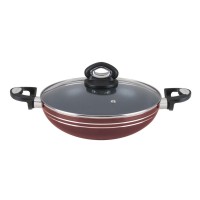 Non Stick Korai with Glass Lid (Size- 26 cm), Fry Pan- Sharif Home Appliance