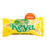 Keya Glycerine Laundry Soap (Yellow) - 130 gm