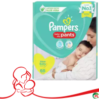 Pampers Baby Dry Pants Diaper New born Up to - 5 kg - 66 pcs