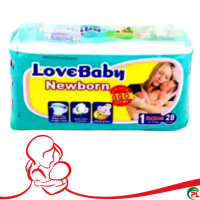 Love Baby Super Diaper New Born Belt S - (2-5 kg) - 28 pcs