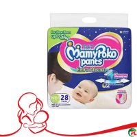 MamyPoko Pants Diaper (Pant) New Born 0-5 kg - 28 pcs